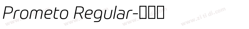 Prometo Regular字体转换